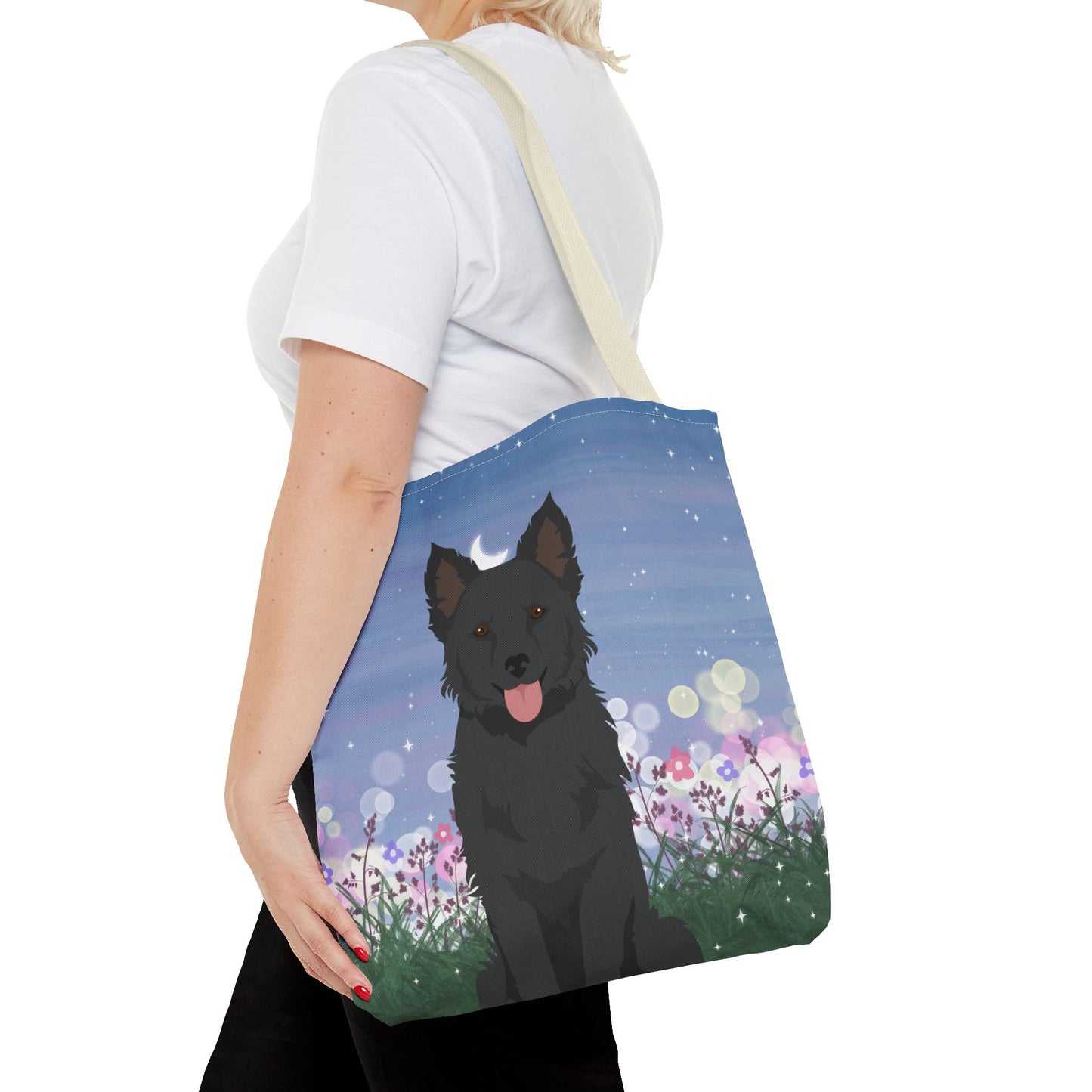 Mudi Dog Tote Bag 16x16