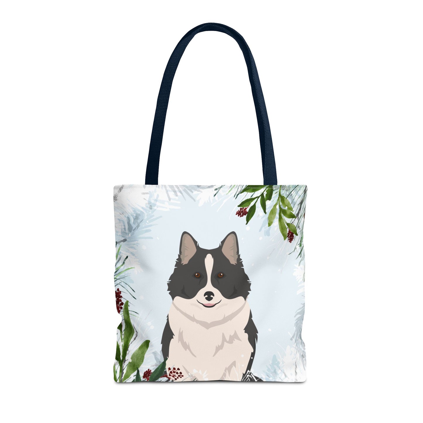 Icelandic Sheepdog Dog Christmas Holiday Tote Bag 16x16