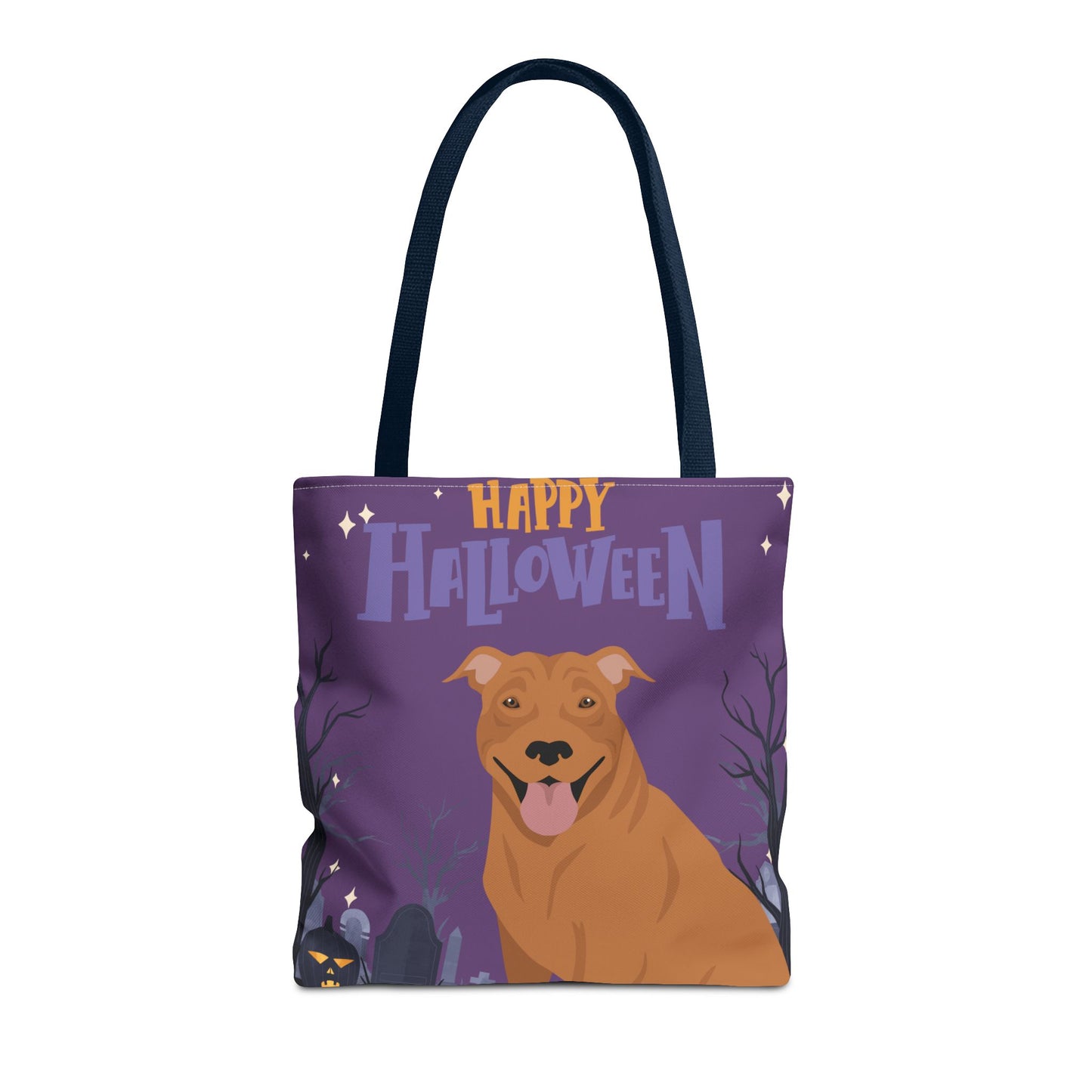 Pit Bull Dog Happy Halloween Tote Bag 16x16