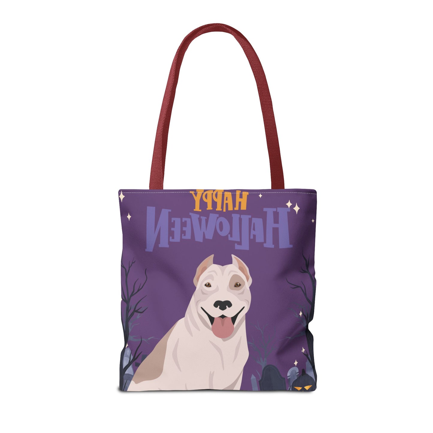 Pit Bull Dog Happy Halloween Tote Bag 16x16