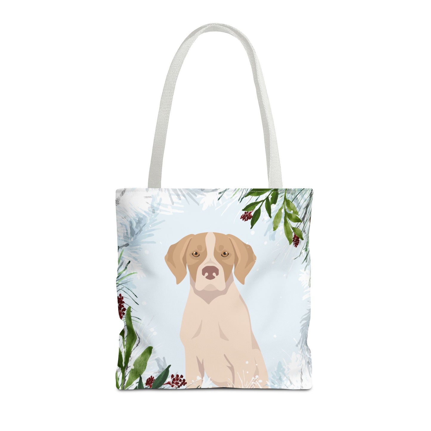 Pointer Dog Christmas Holiday Tote Bag 16x16