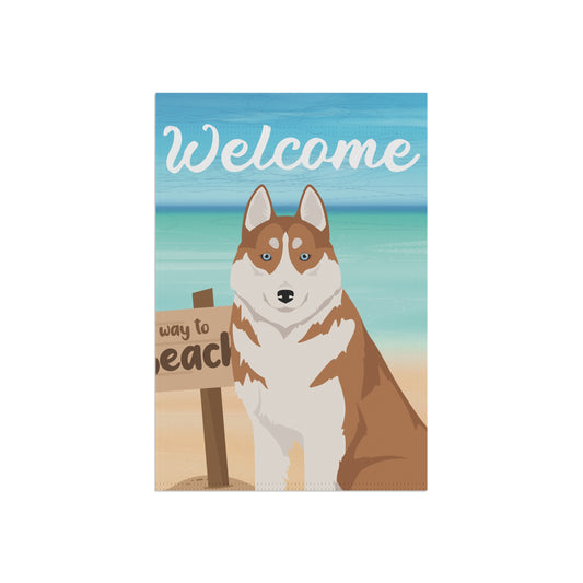 Siberian Husky Dog Garden Flag
