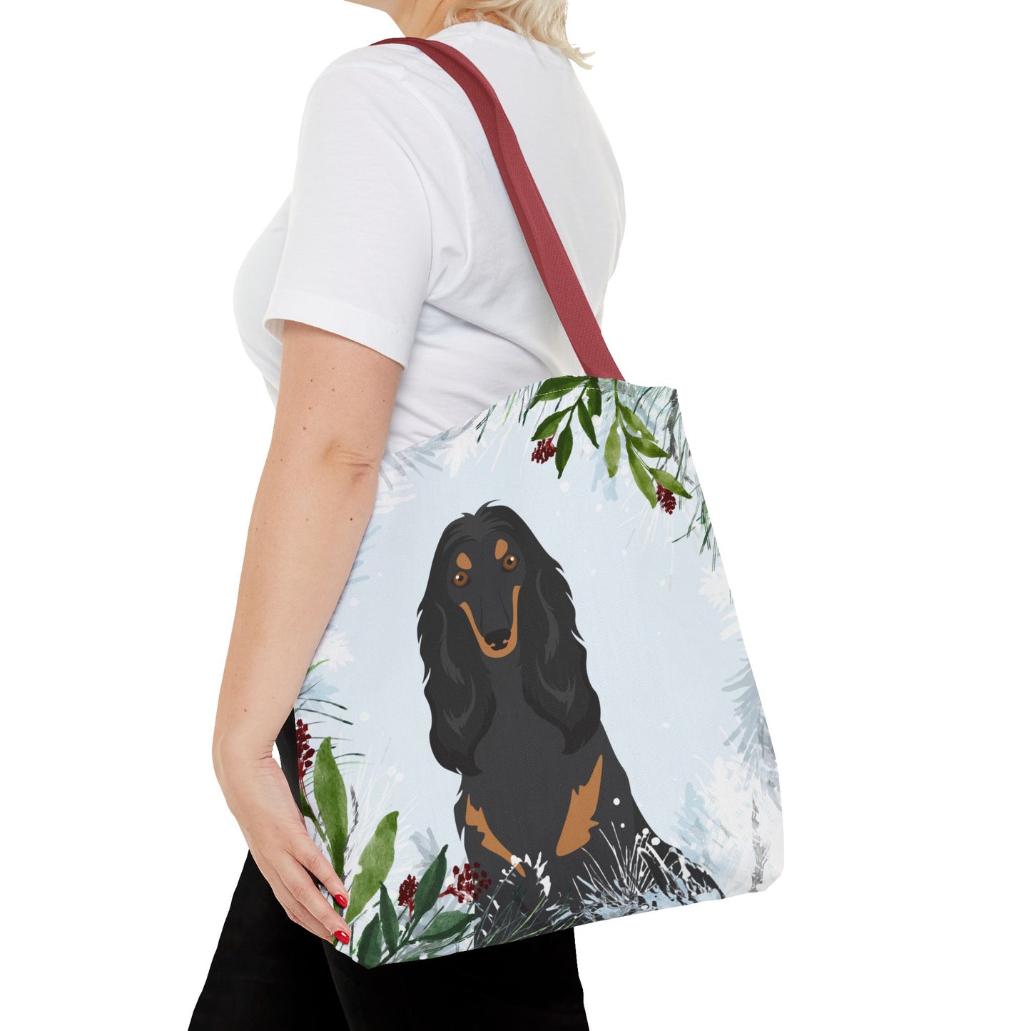 Afghan Hound Dog Christmas Holiday Tote Bag 16x16