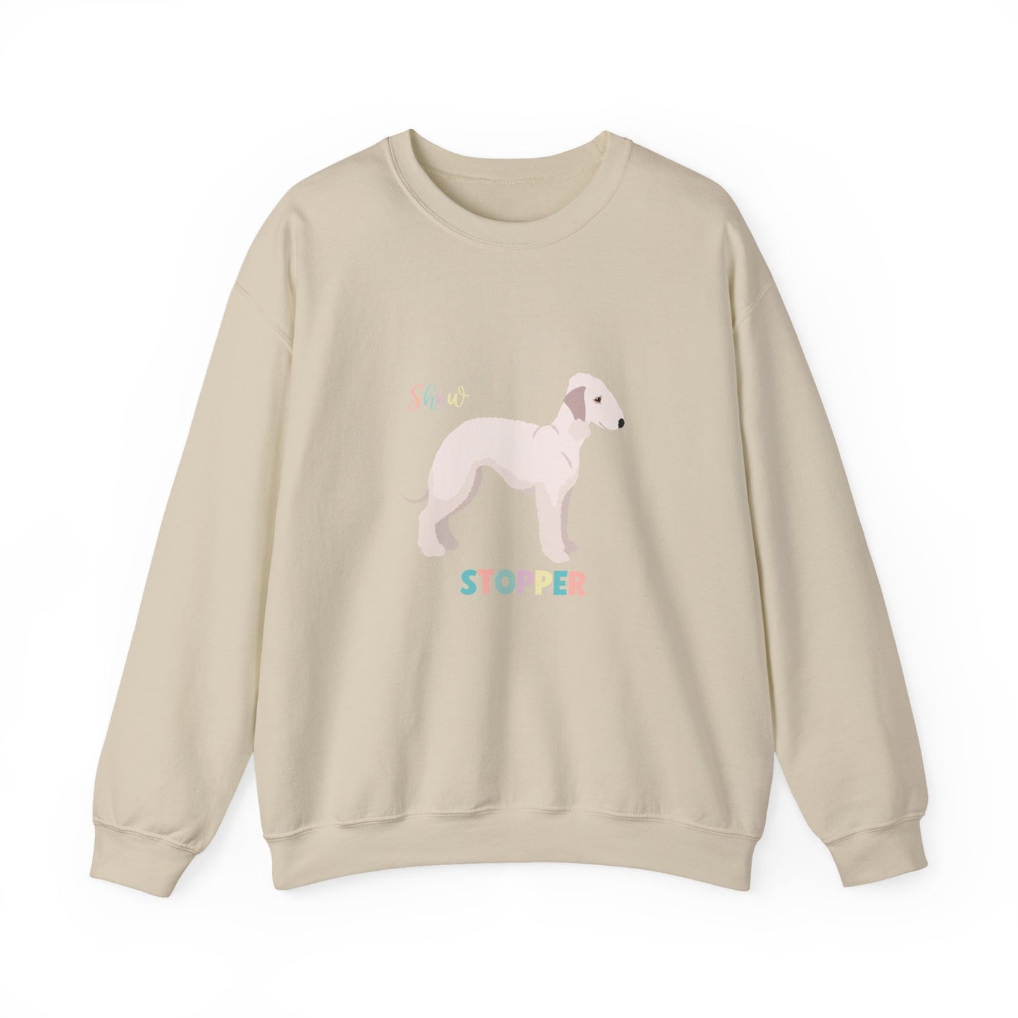 Bedlington Terrier Dog Unisex Heavy Blend Crewneck Sweatshirt