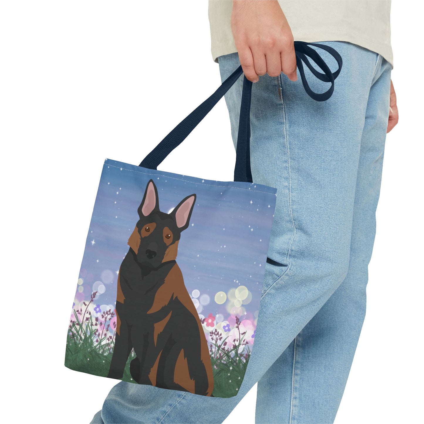 German Shepherd Dog Tote Bag 13x13