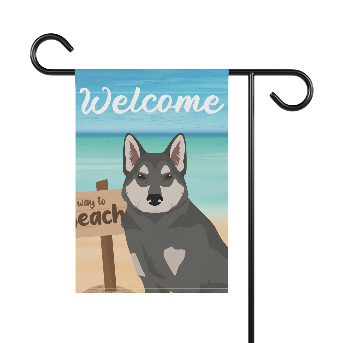 East Siberian Laika Dog Garden Flag