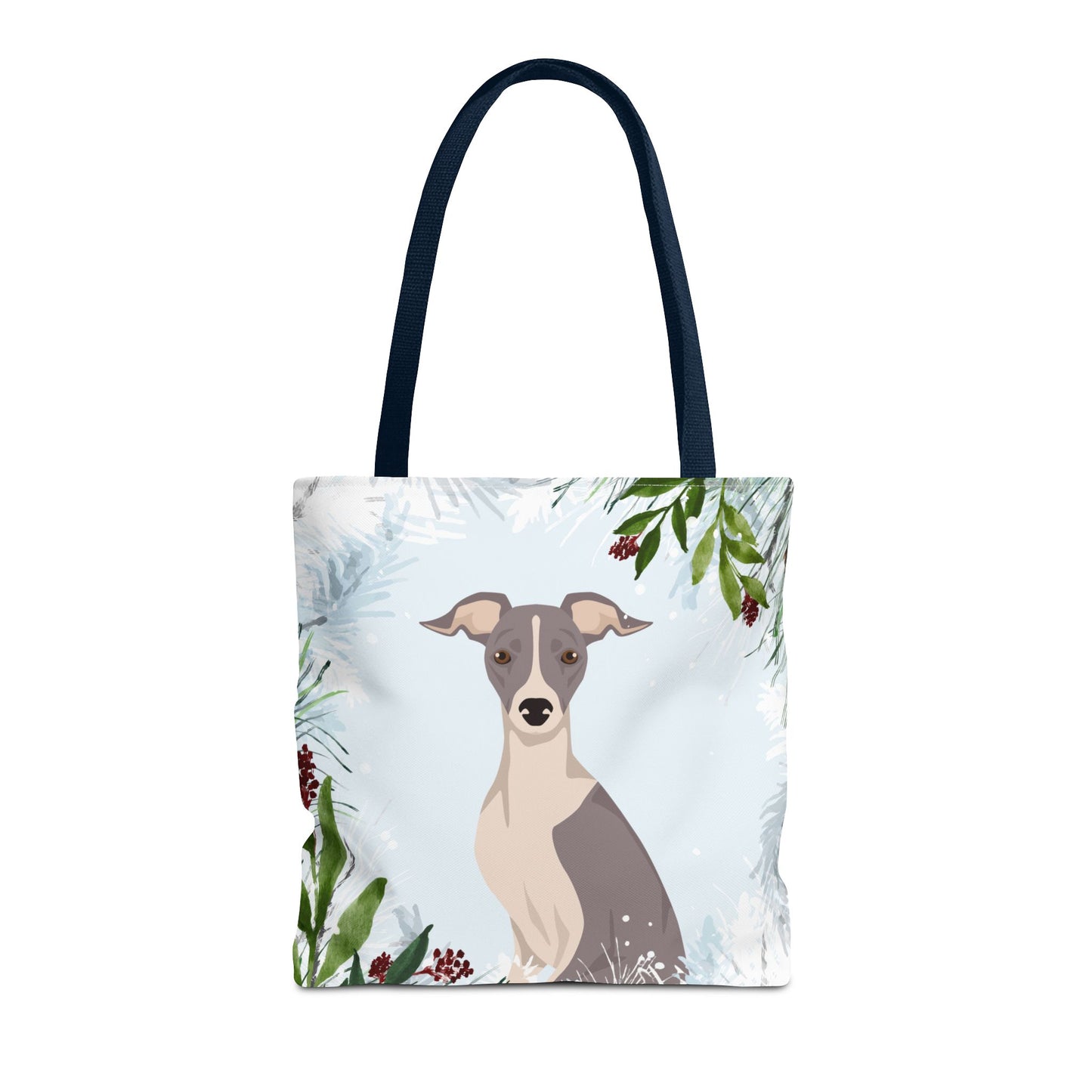 Italian Greyhound Dog Christmas Holiday Tote Bag 16x16