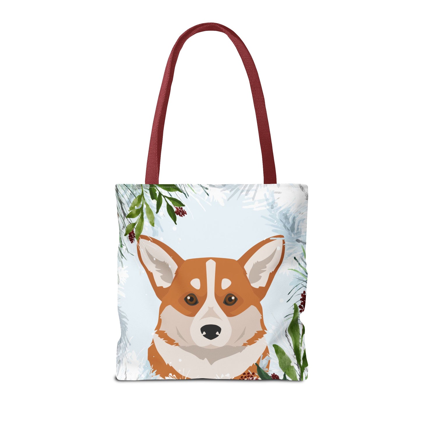 Pembroke Welsh Corgi Dog Christmas Holiday Tote Bag 16x16