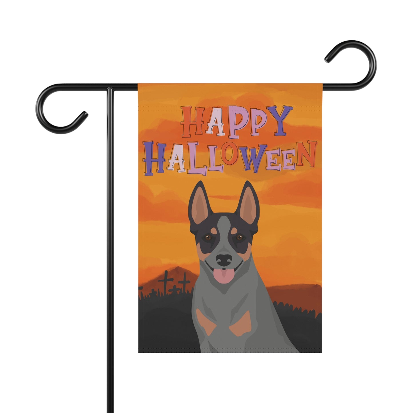 Australian Stumpy Tail Cattle Dog Dog Halloween Garden Flag