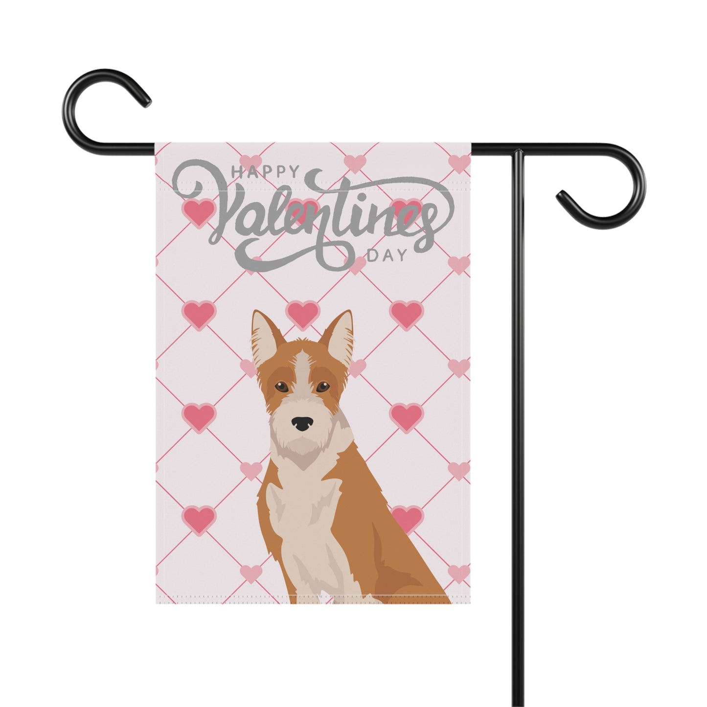 Portuguese Podengo Dog Valentines Day Garden Flag