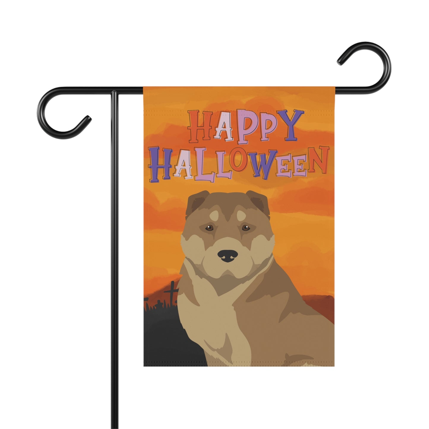 American Gampr Dog Halloween Garden Flag