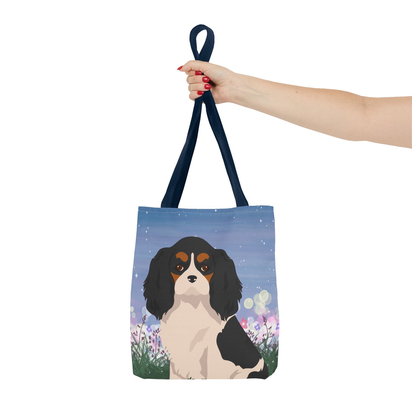 Cavalier King Charles Spaniel Dog Tote Bag 13x13
