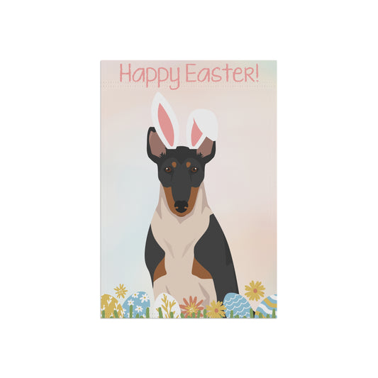 Smooth Collie Dog Happy Easter Garden Flag