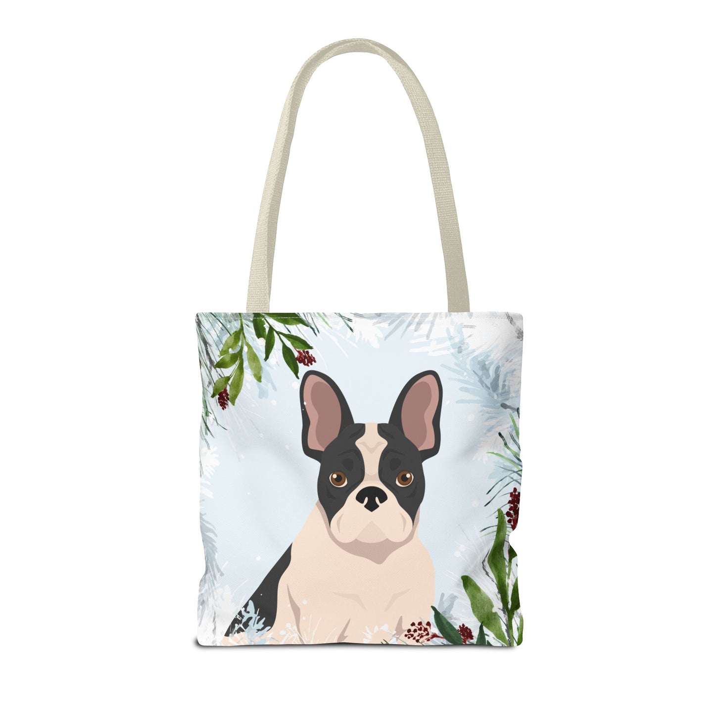 French Bulldog Dog Christmas Holiday Tote Bag 16x16