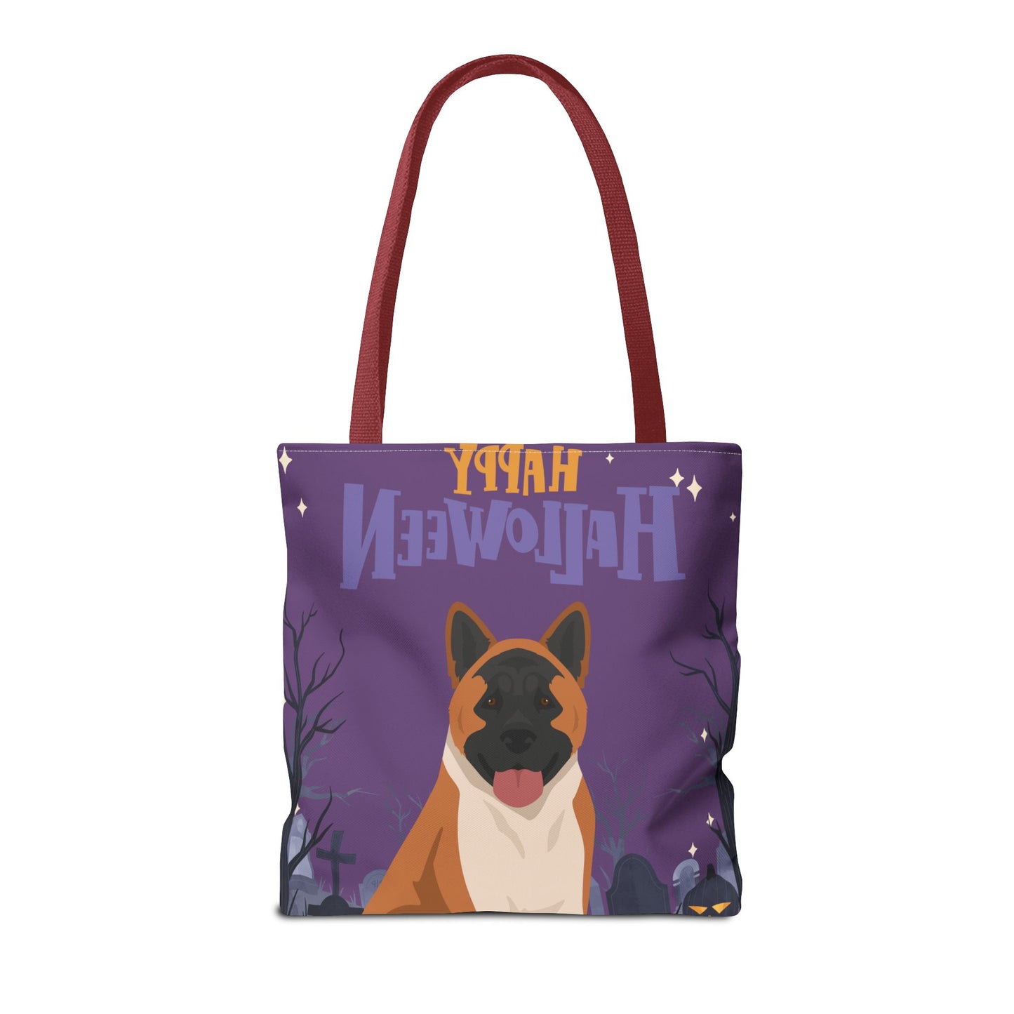 American Akita Dog Happy Halloween Tote Bag 16x16