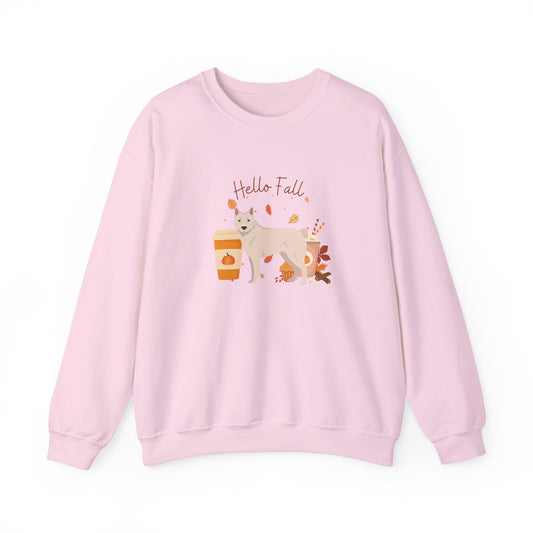 Donggyeongi Dog Fall Unisex Heavy Blend Crewneck Sweatshirt