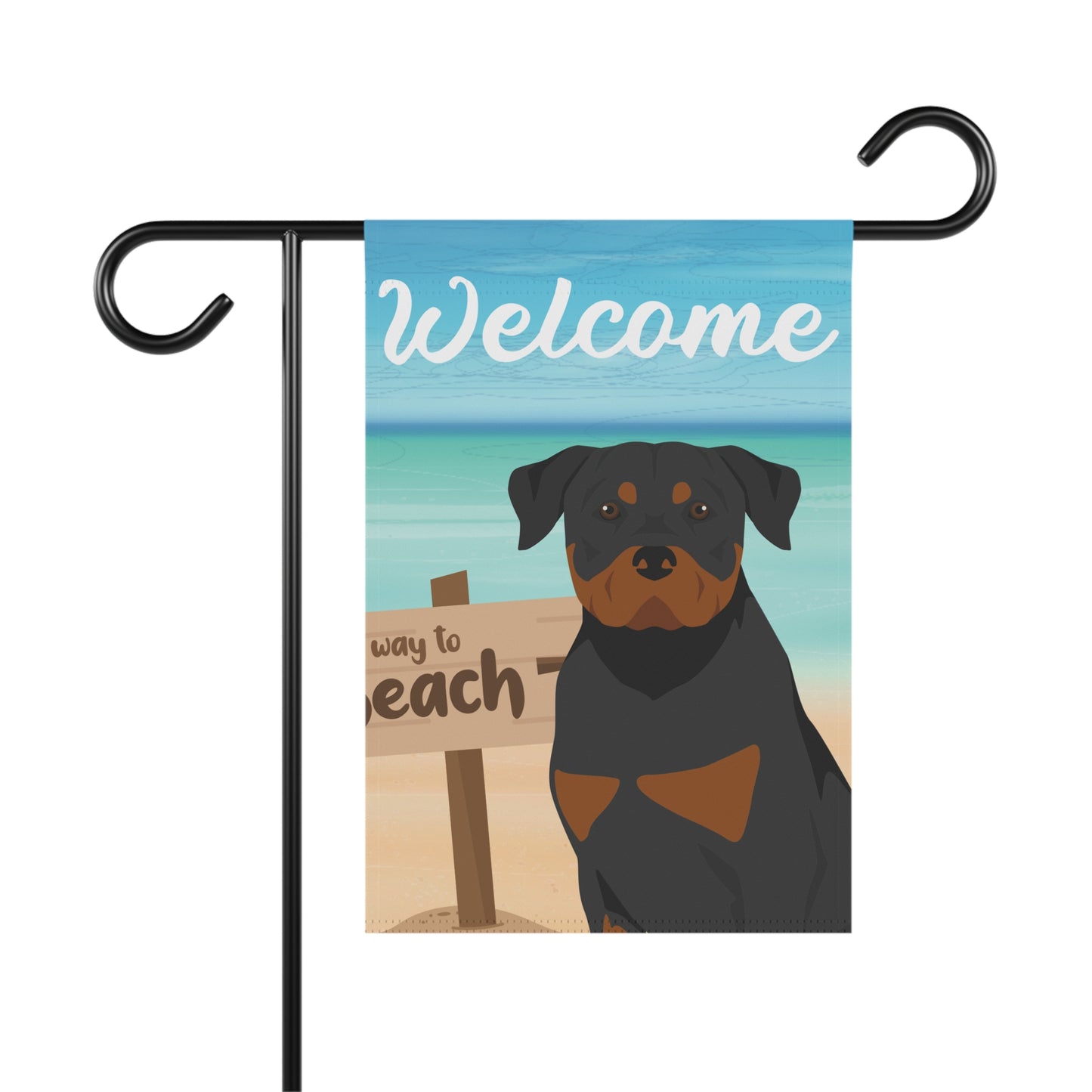 Rottweiler Dog Garden Flag