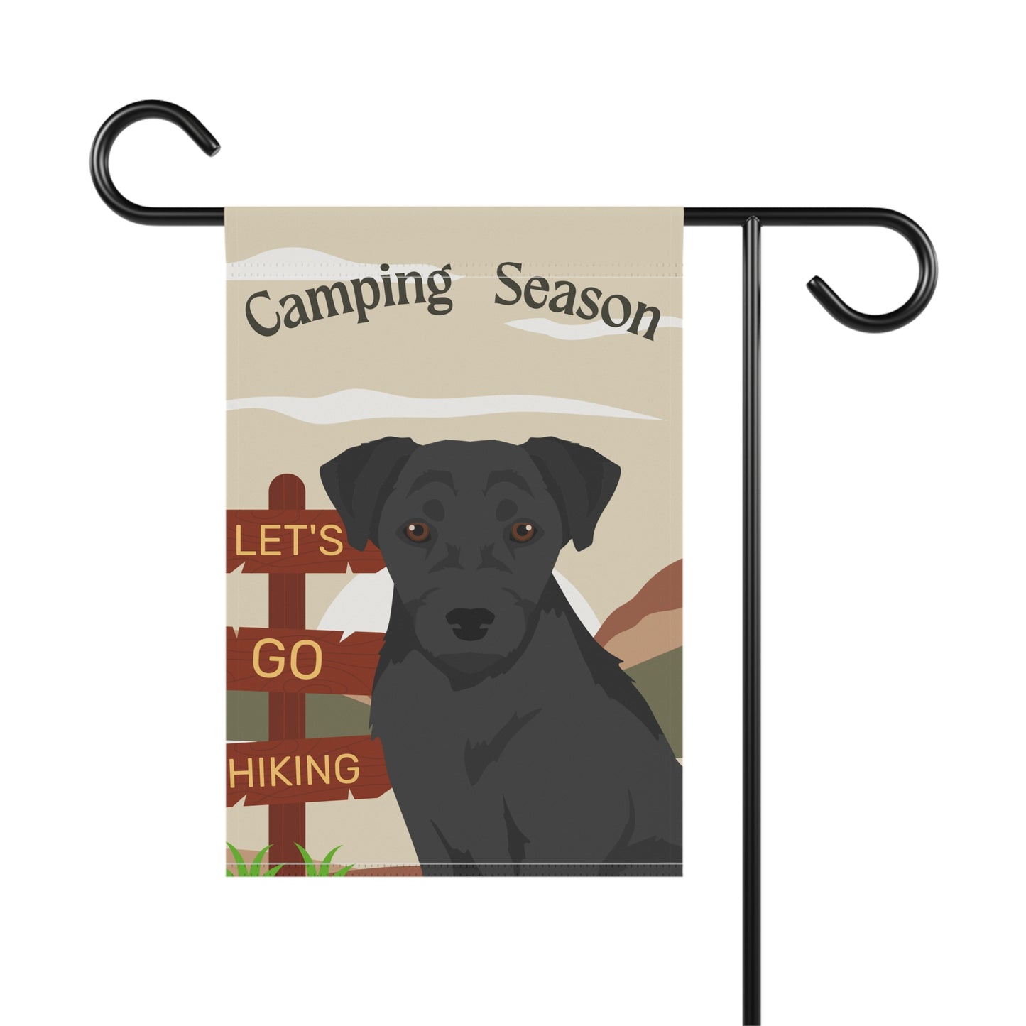 Patterdale Terrier Dog Camping Garden Flag