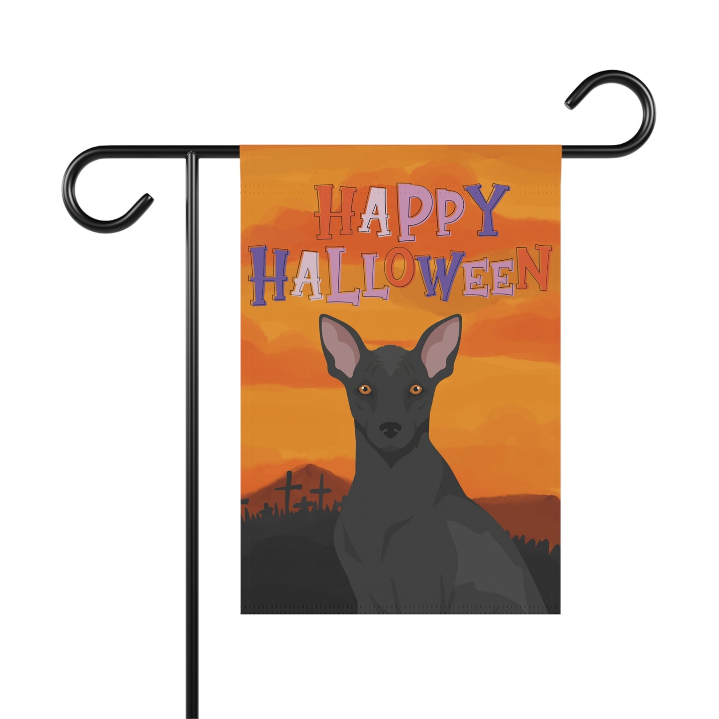 Xoloitzcuintli Dog Halloween Garden Flag