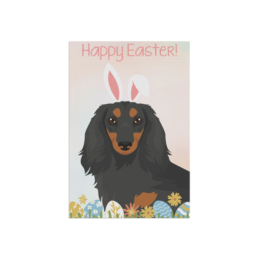Dachshund Dog Happy Easter Garden Flag