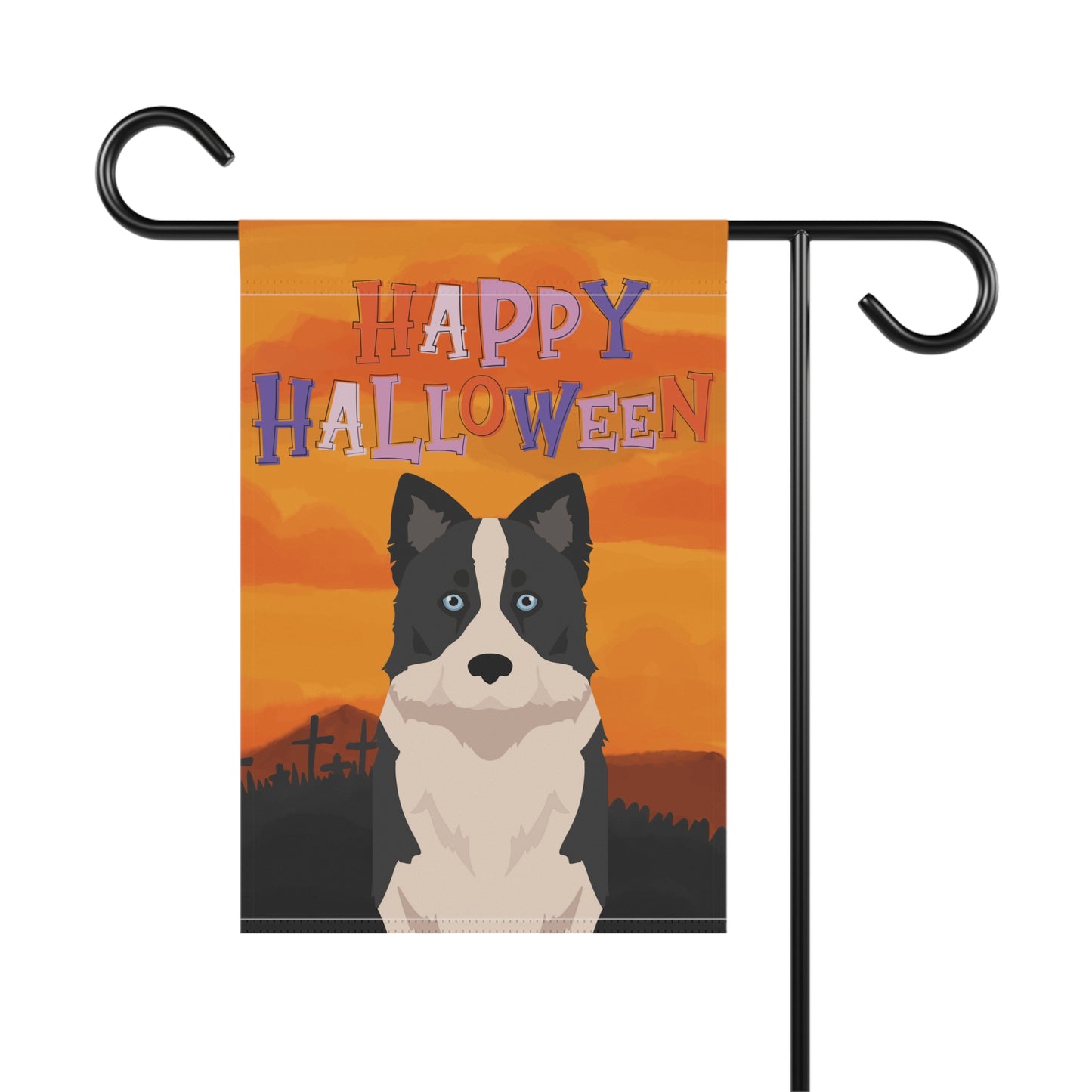 Yakutian Laika Dog Halloween Garden Flag