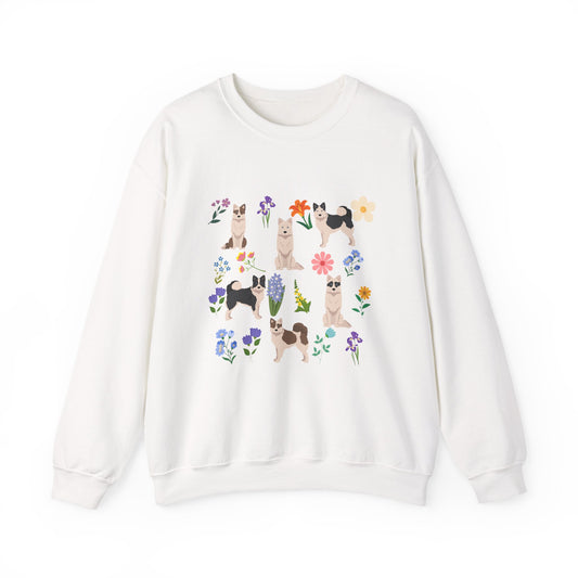 Yakutian Laika Dog Unisex Spring Cottage Core Crewneck Sweatshirt