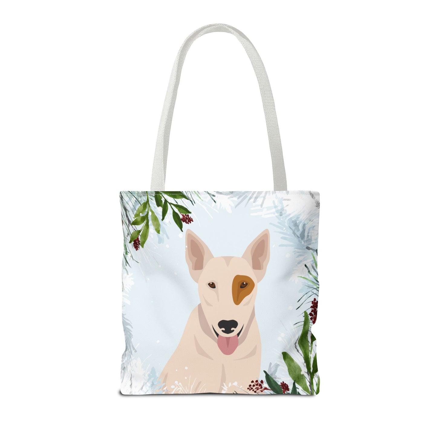 Bull Terrier Dog Christmas Holiday Tote Bag 16x16
