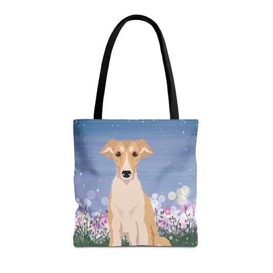 Silken Windhound Dog Tote Bag 16x16
