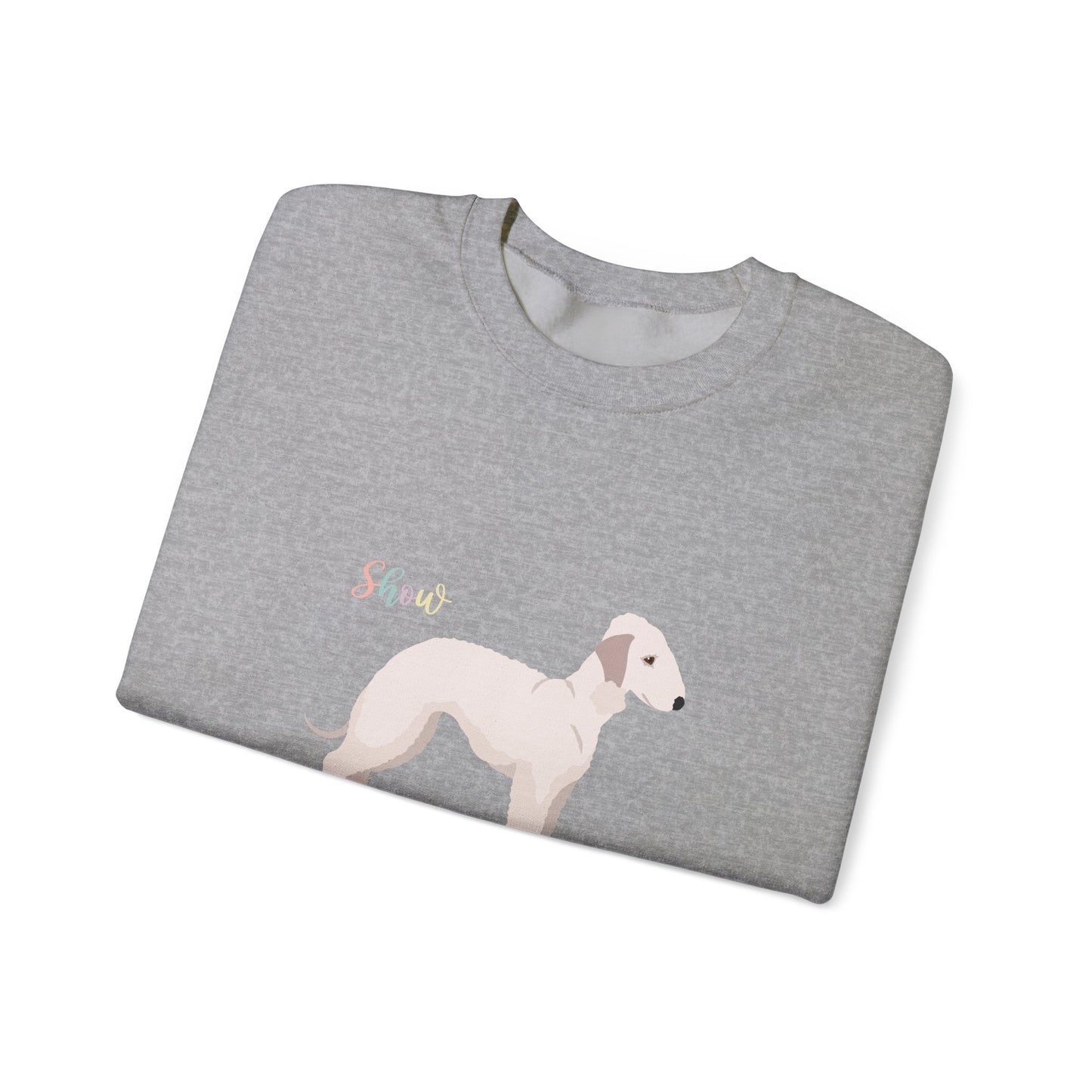 Bedlington Terrier Dog Unisex Heavy Blend Crewneck Sweatshirt