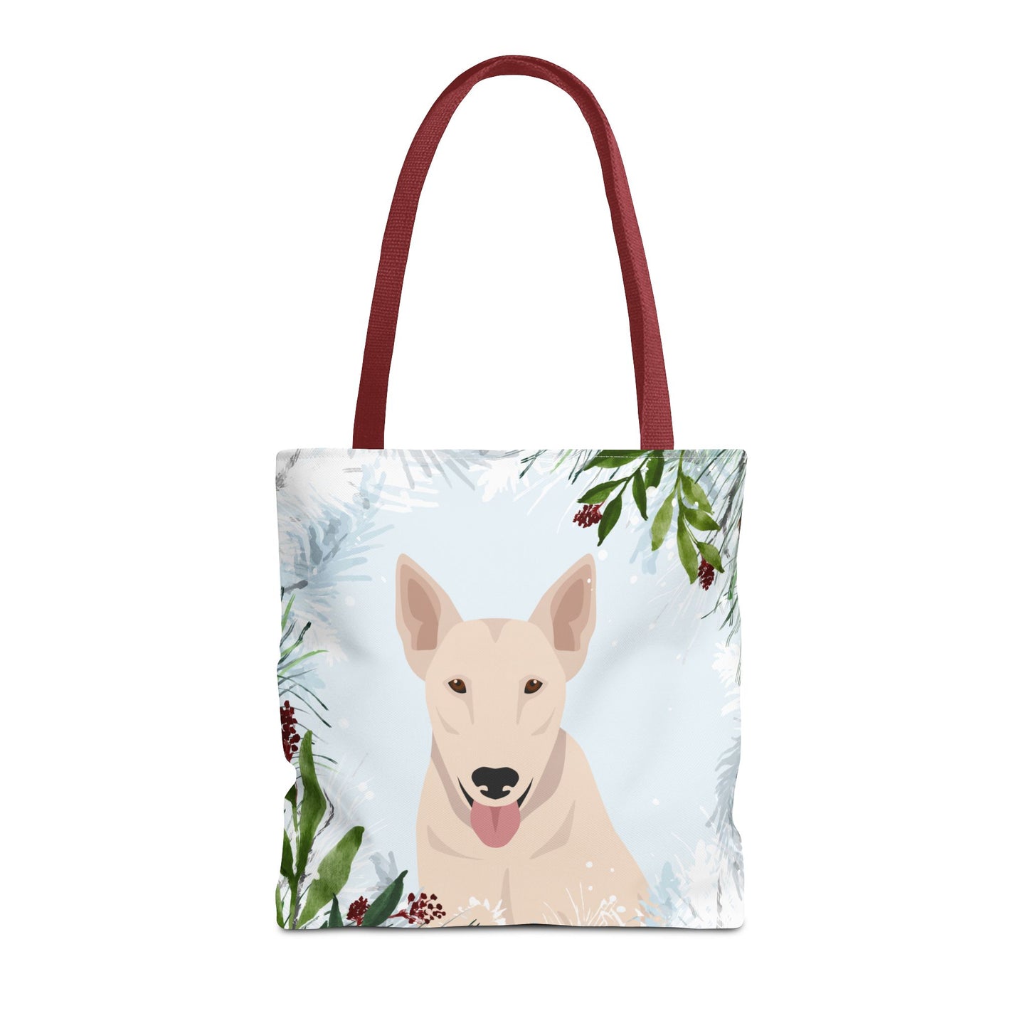 Bull Terrier Dog Christmas Holiday Tote Bag 16x16