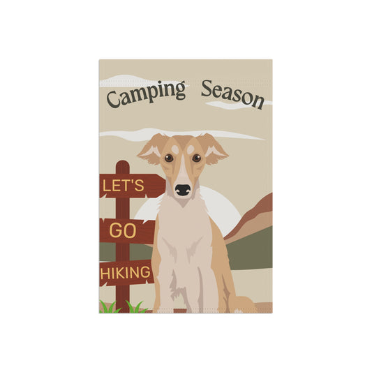 Silken Windhound Dog Camping Garden Flag