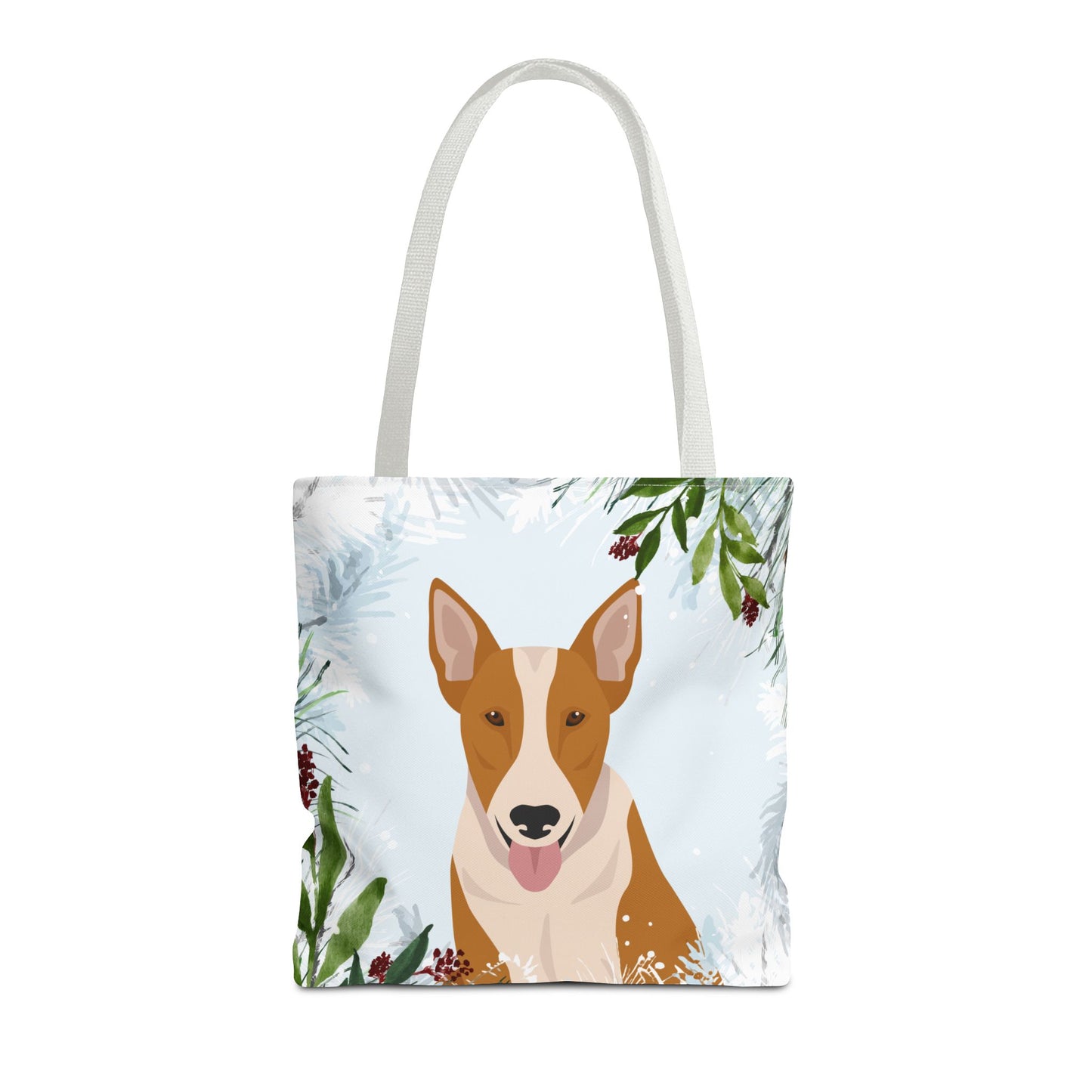 Bull Terrier Dog Christmas Holiday Tote Bag 16x16