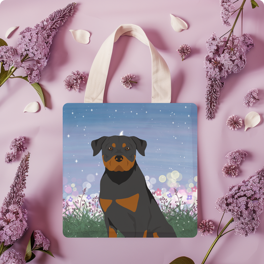 Rottweiler Dog Tote Bag 13x13