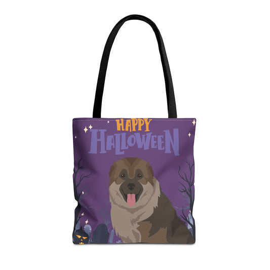 Caucasian Shepherd Dog Happy Halloween Tote Bag 16x16
