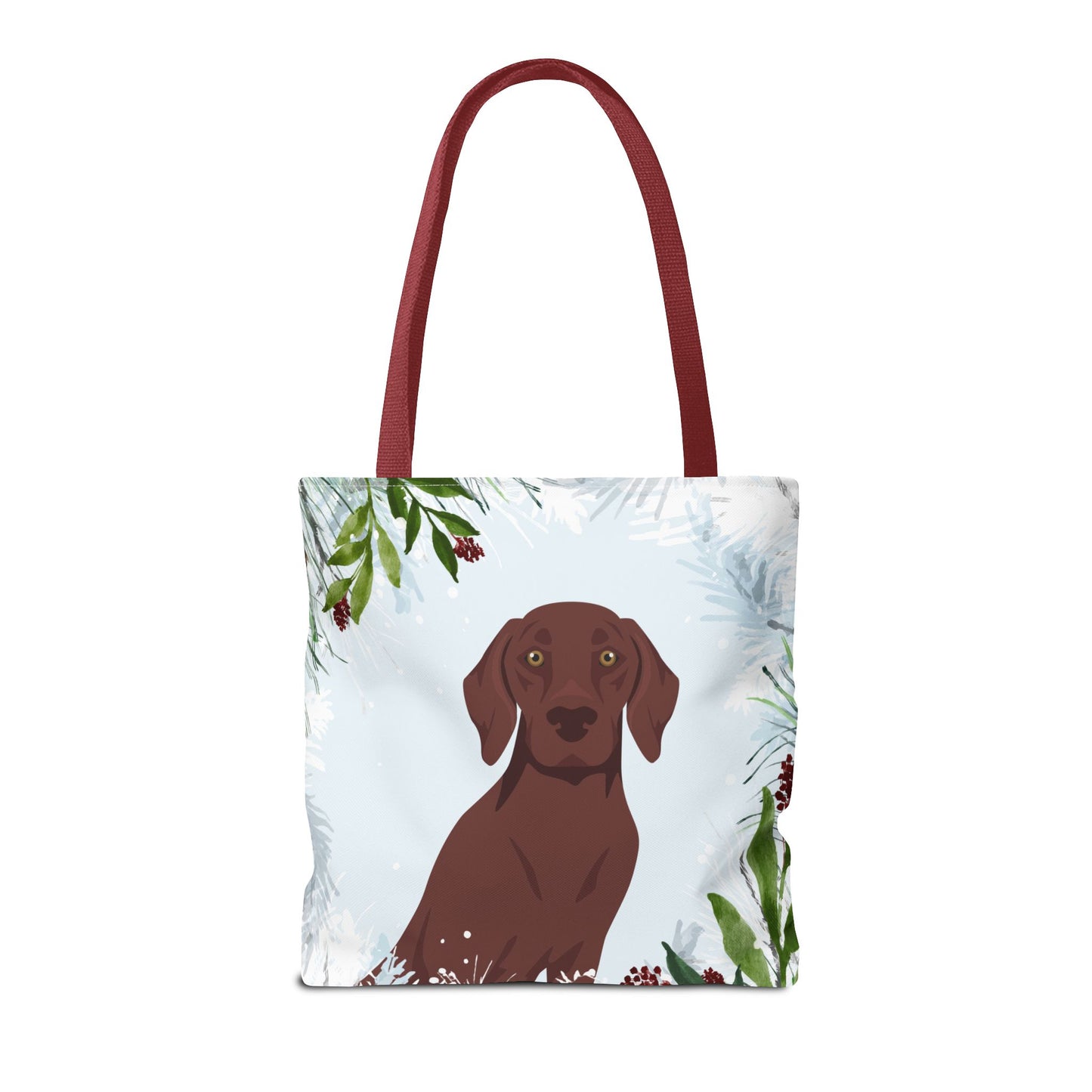German Shorthaired Pointer Dog Christmas Holiday Tote Bag 16x16