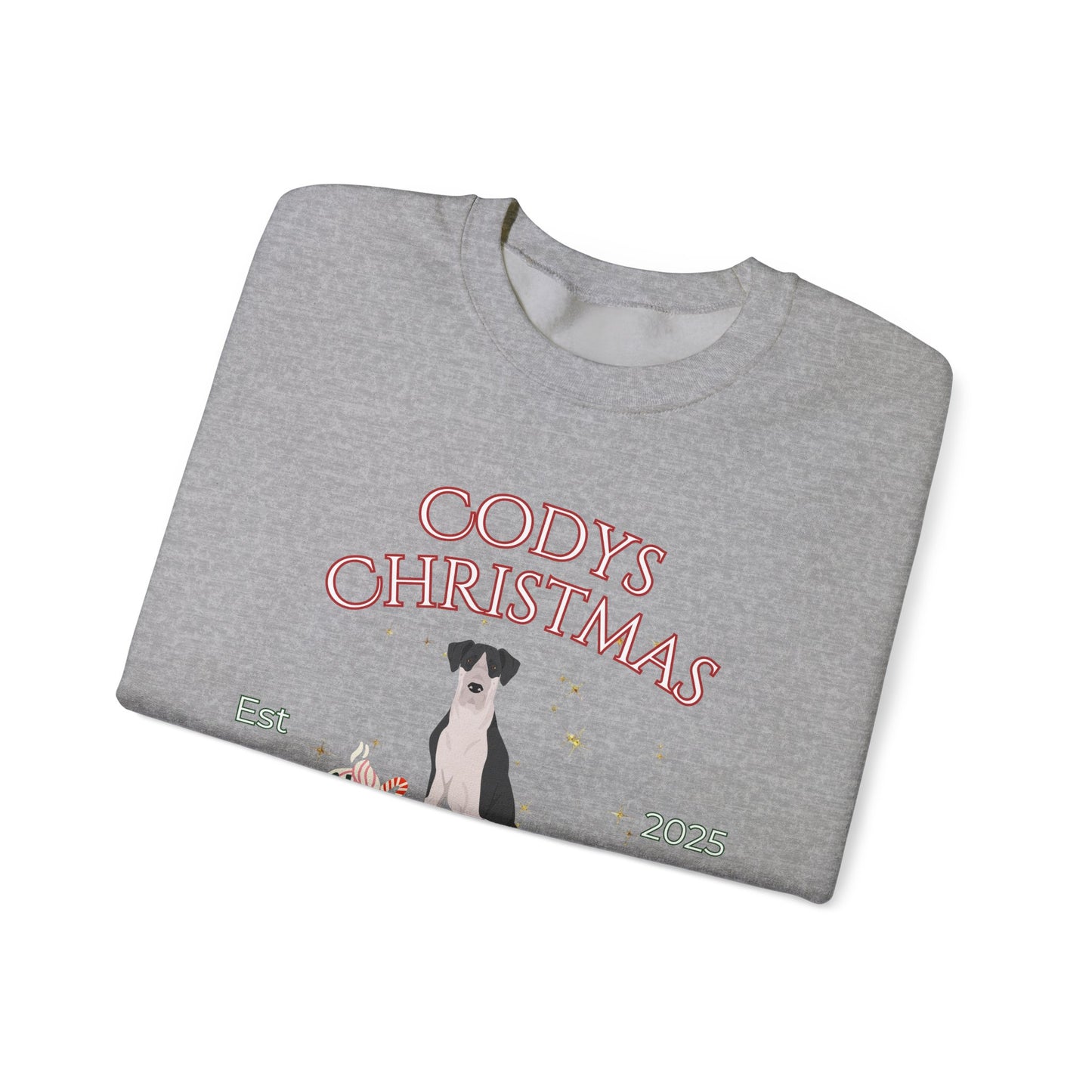 Great Dane Dog Christmas Social Club Unisex Heavy Blend Crewneck Sweatshirt Custom Name