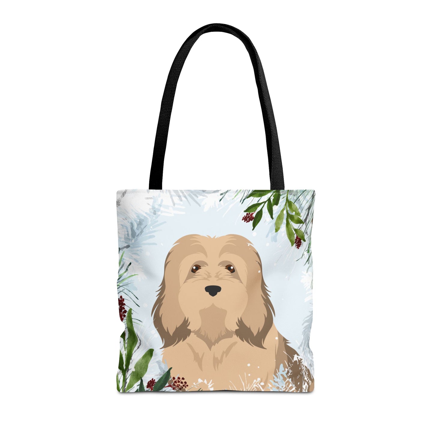 Havanese Dog Christmas Holiday Tote Bag 16x16
