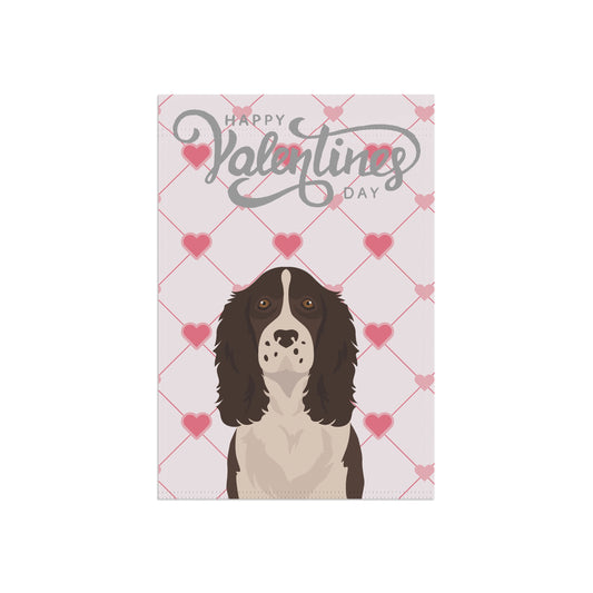 English Springer Spaniel Dog Valentines Day Garden Flag