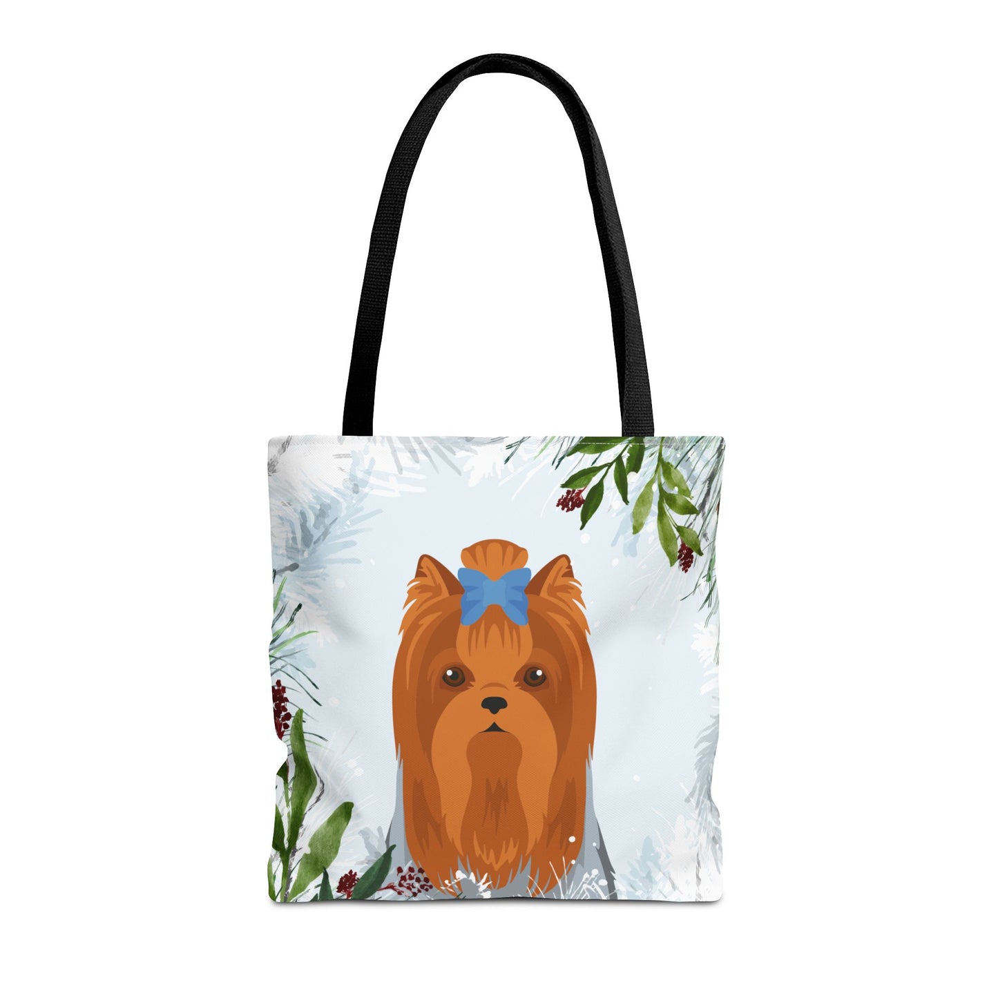Yorkshire Terrier Dog Christmas Holiday Tote Bag 16x16