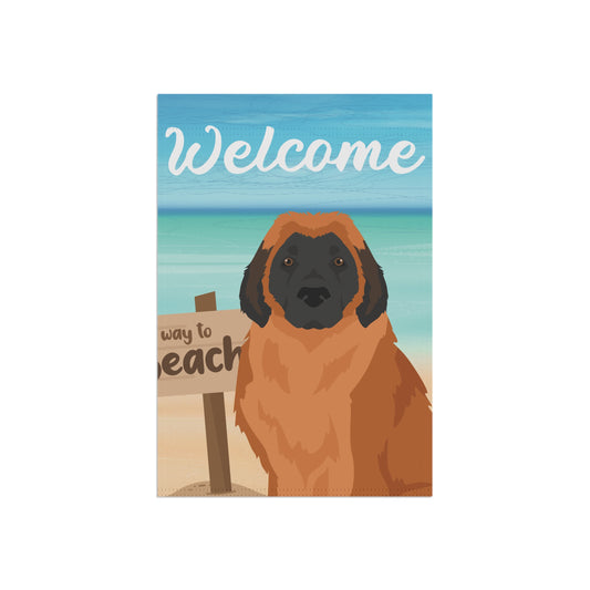 Leonberger Dog Garden Flag