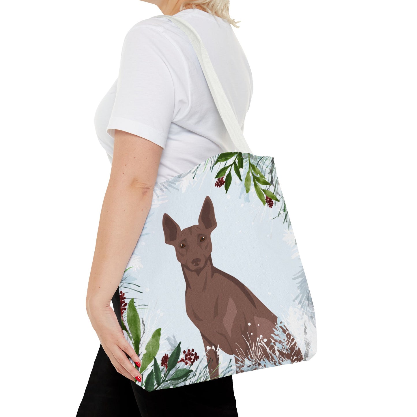 Peruvian Inca Orchid Dog Christmas Holiday Tote Bag 16x16