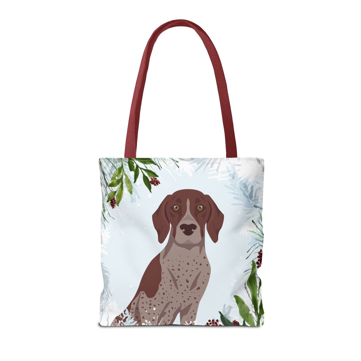 German Shorthaired Pointer Dog Christmas Holiday Tote Bag 16x16
