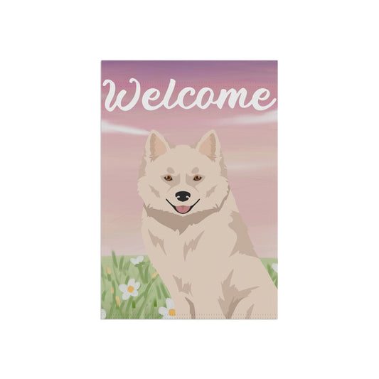 Nenets Herding Laika Dog Welcome Garden Flag