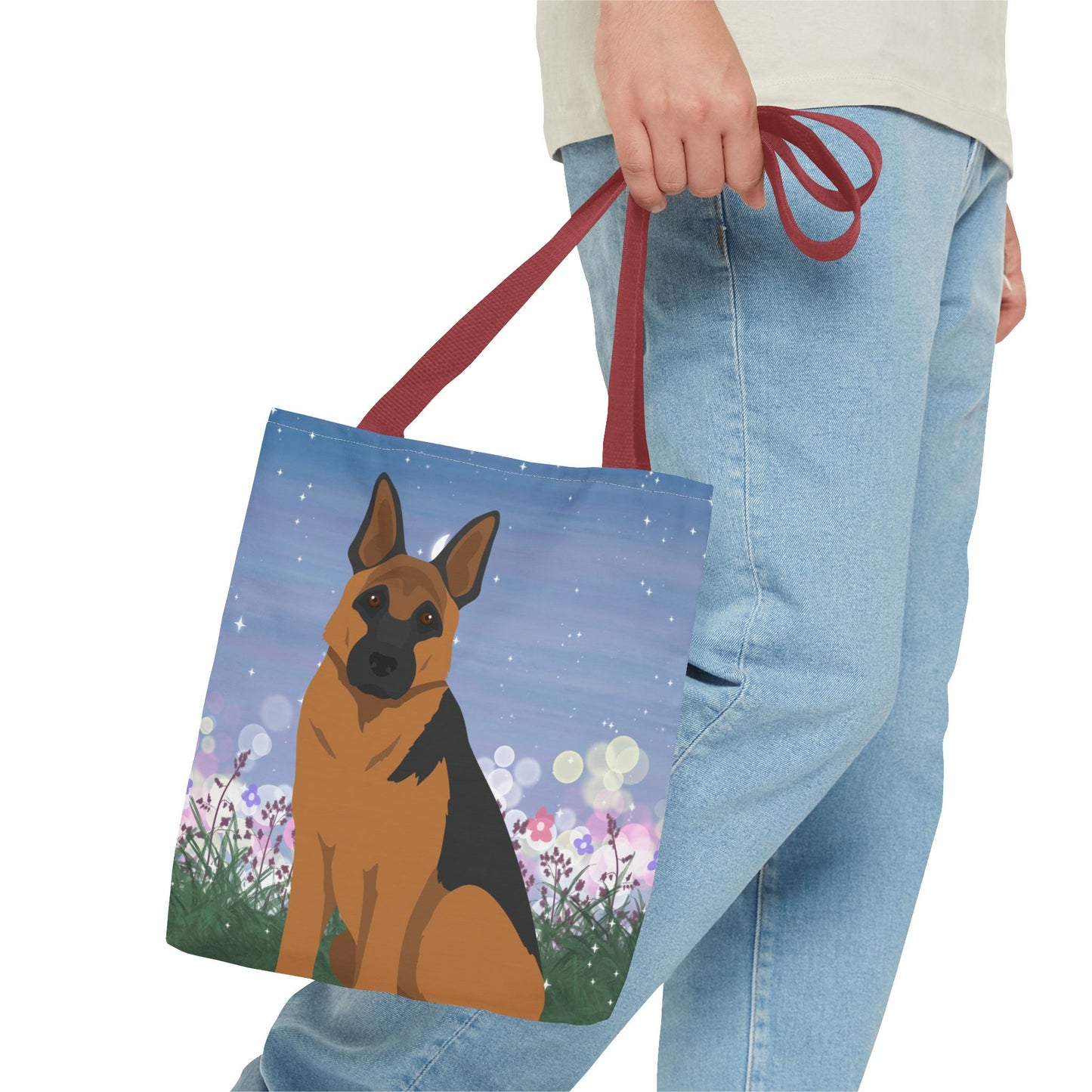 German Shepherd Dog Tote Bag 13x13