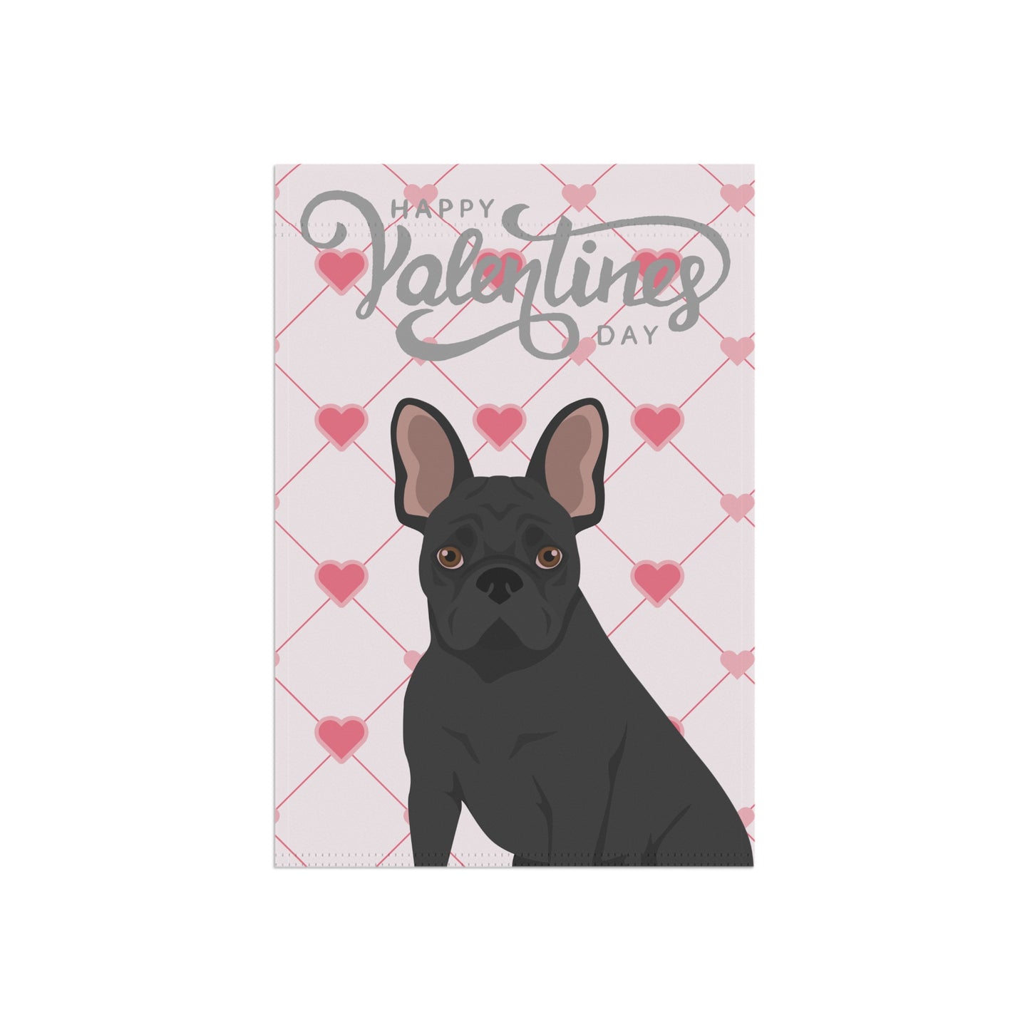 French Bulldog Dog Valentines Day Garden Flag