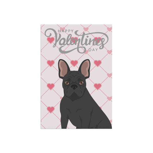French Bulldog Dog Valentines Day Garden Flag