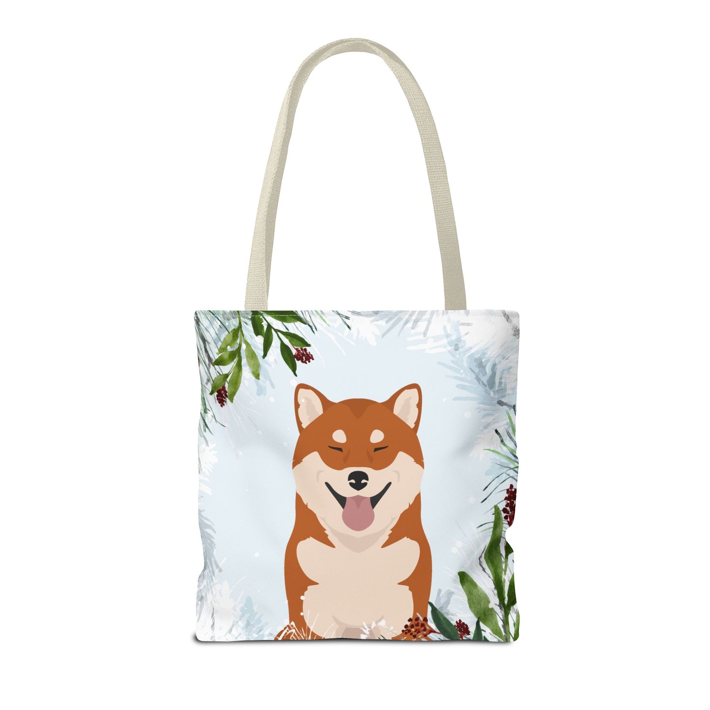 Shiba Inu Dog Christmas Holiday Tote Bag 16x16