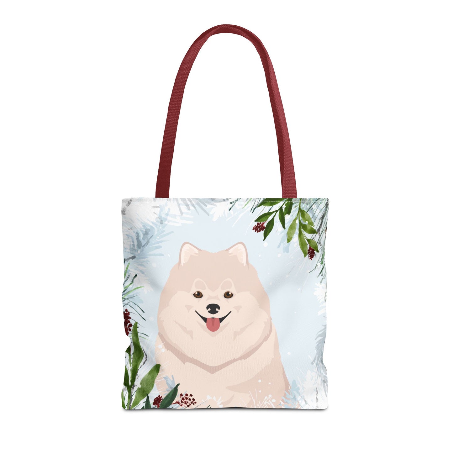 Pomeranian Dog Christmas Holiday Tote Bag 16x16