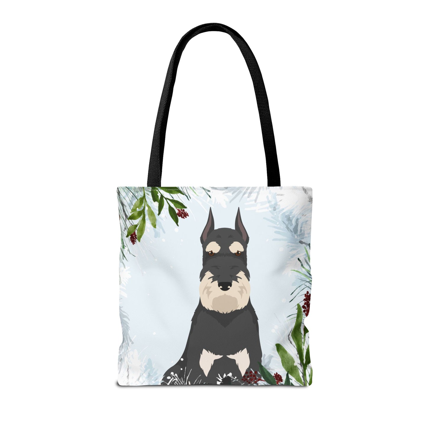 Schnauzer Dog Christmas Holiday Tote Bag 16x16