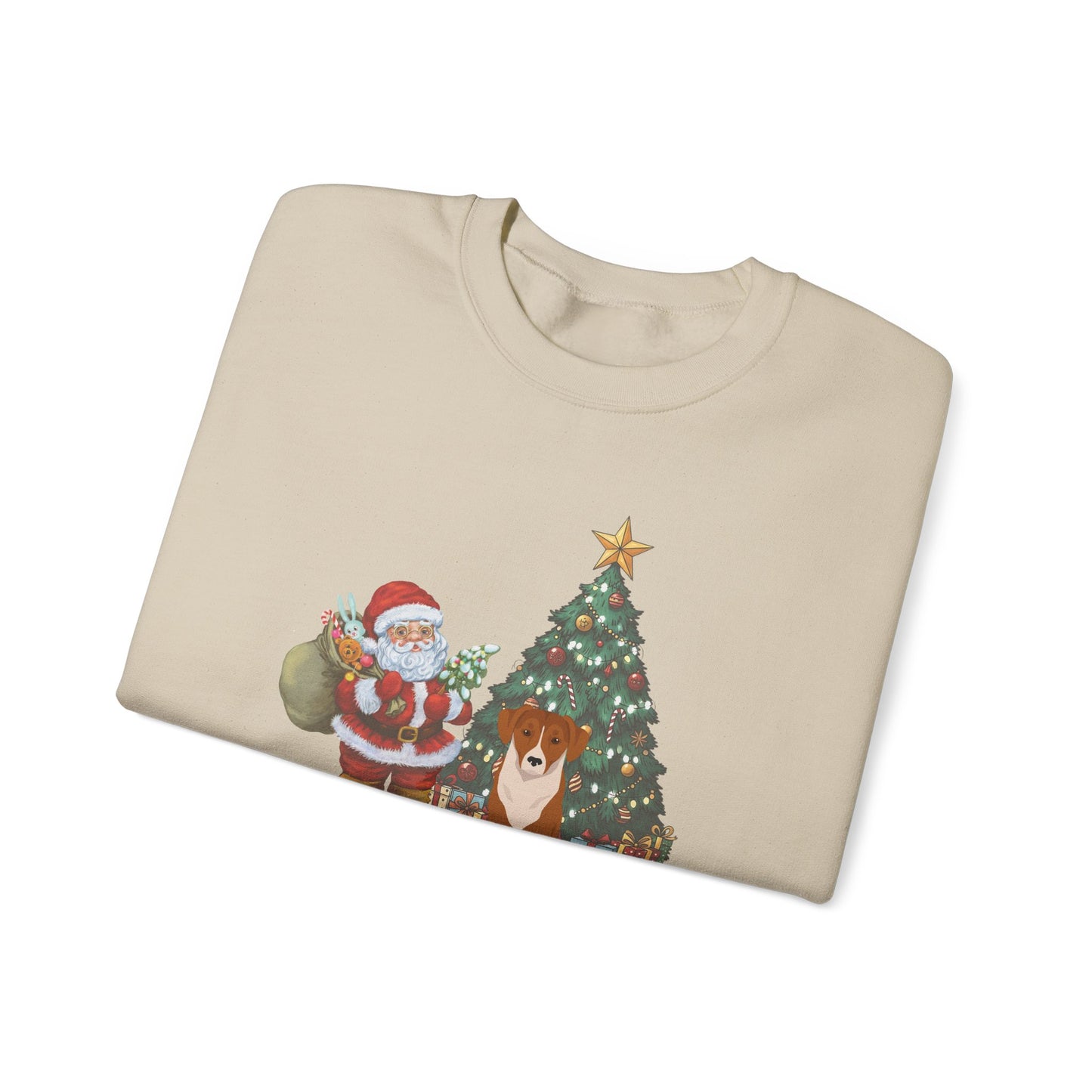 Austrian Pinscher Dog Santa's Little Helper Unisex Heavy Blend Crewneck Sweatshirt